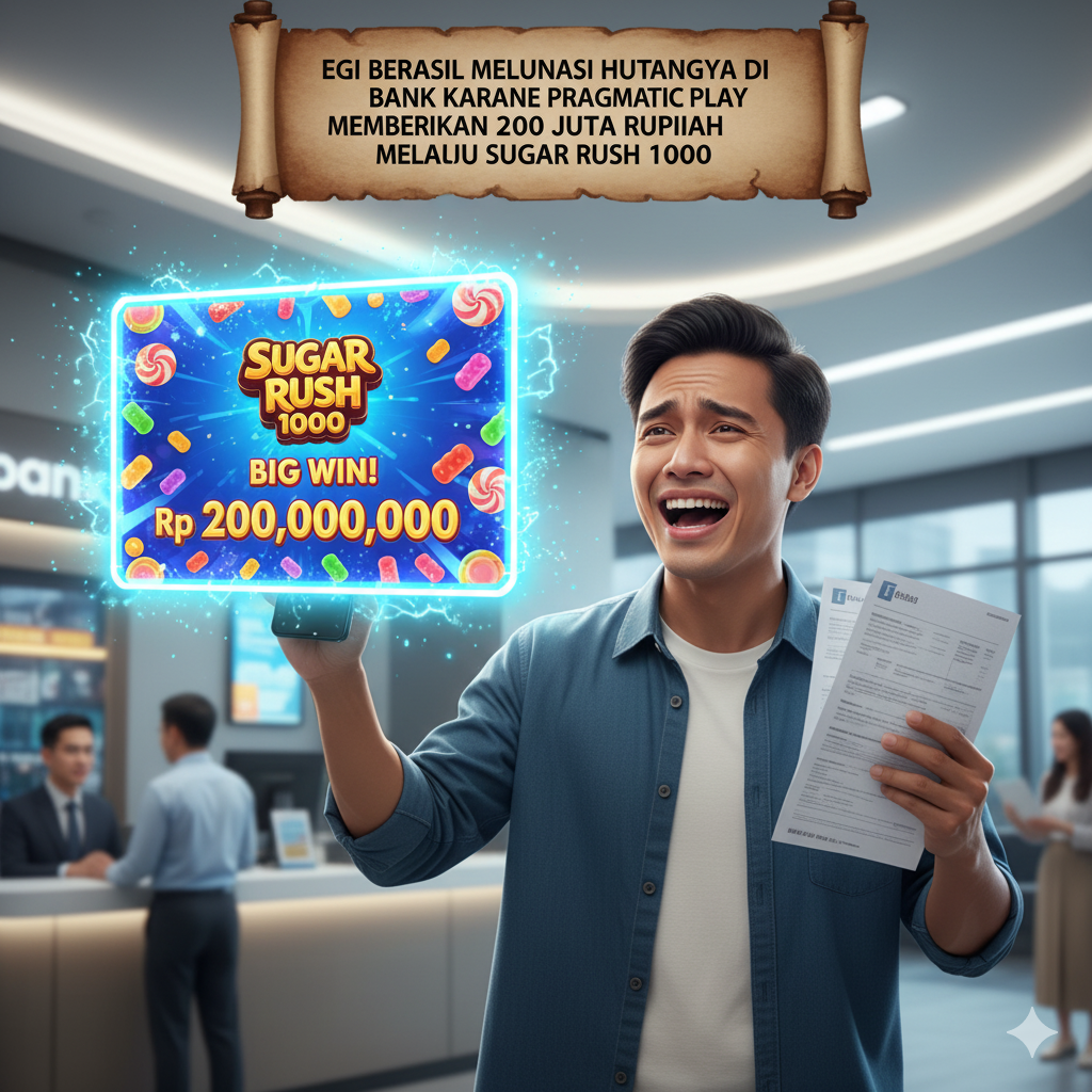 Egi Berhasil Melunasi Hutangnya di Bank Karena Pragmatic Play Memberikan 200 Juta Rupiah Melalui Sugar Rush 1000