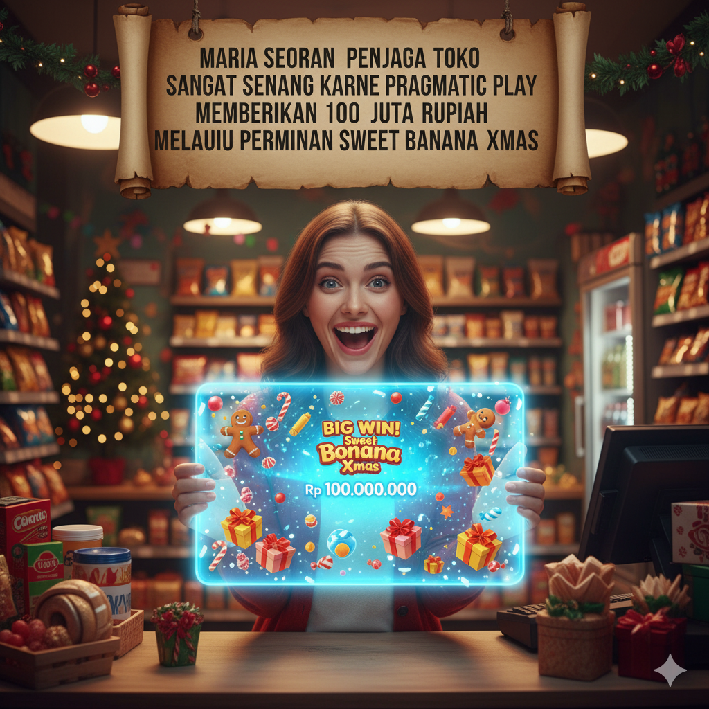 Maria Seorang Penjaga Toko Sangat Senang Karena Pragmatic Play Memberikan 100 Juta Rupiah Melalui Permainan Sweet Bonanza Xmas