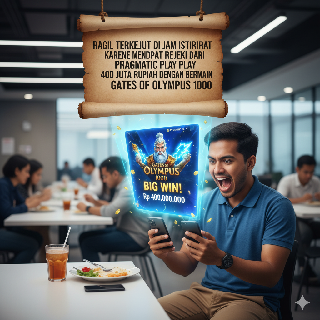 Ragil Terkejut Di Jam Istirahat Karena Mendapat Rejeki Dari Pragmatic Play 400 Juta Rupiah Dengan Bermain Gates of Olympus 1000